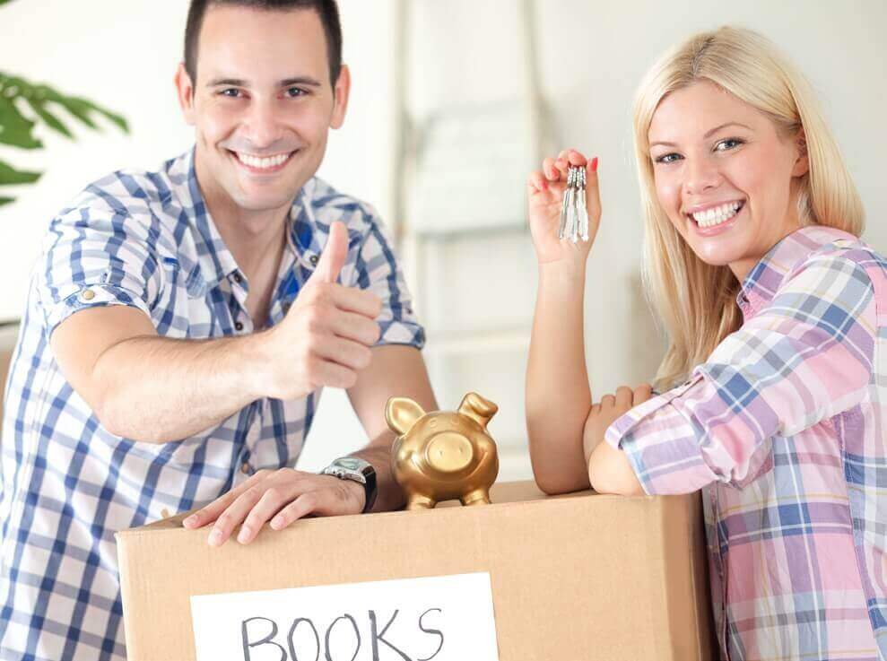 Couple moving house