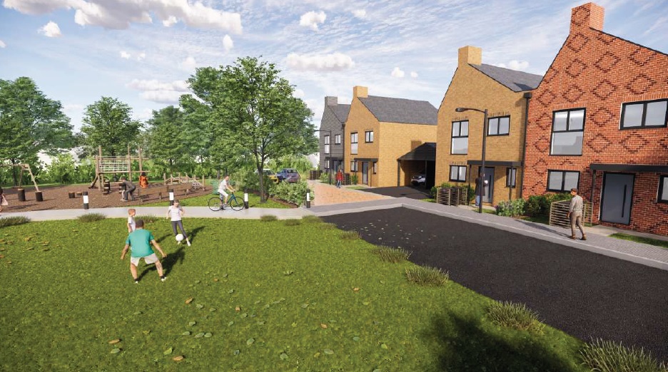 Artist's impression of Laurels Avenue development.