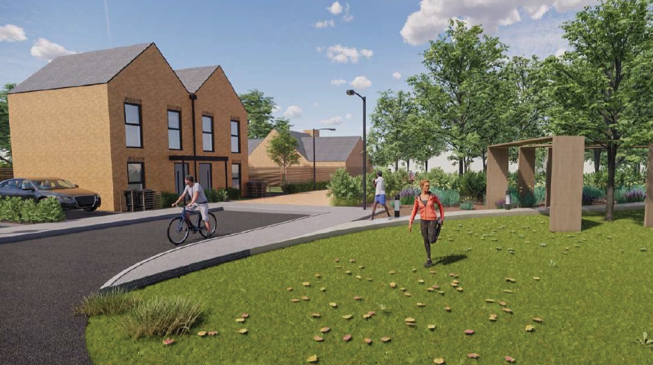 Artist's impression of Laurels Avenue development.