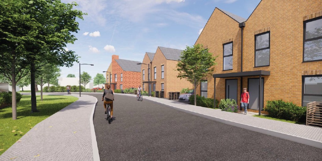 Artist's impression of Laurels Avenue development.