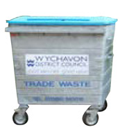 metal 1100 Litre bin